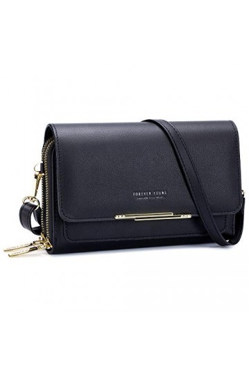 Roulens Sac Téléphone Portable Femme en Cuir PU - Sac À Bandoulière Petit avec Réglables Bandoulière