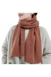 RAN Grande écharpe Douce en Tricot for Femmes, écharpe en Pure Laine Automne Hiver, écharpes Longues et Chaudes rétro épaisse