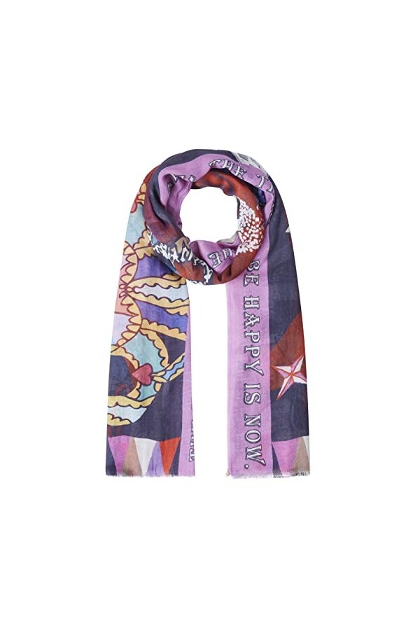 CODELLO Écharpe douce en coton et modal, Rose, taille unique