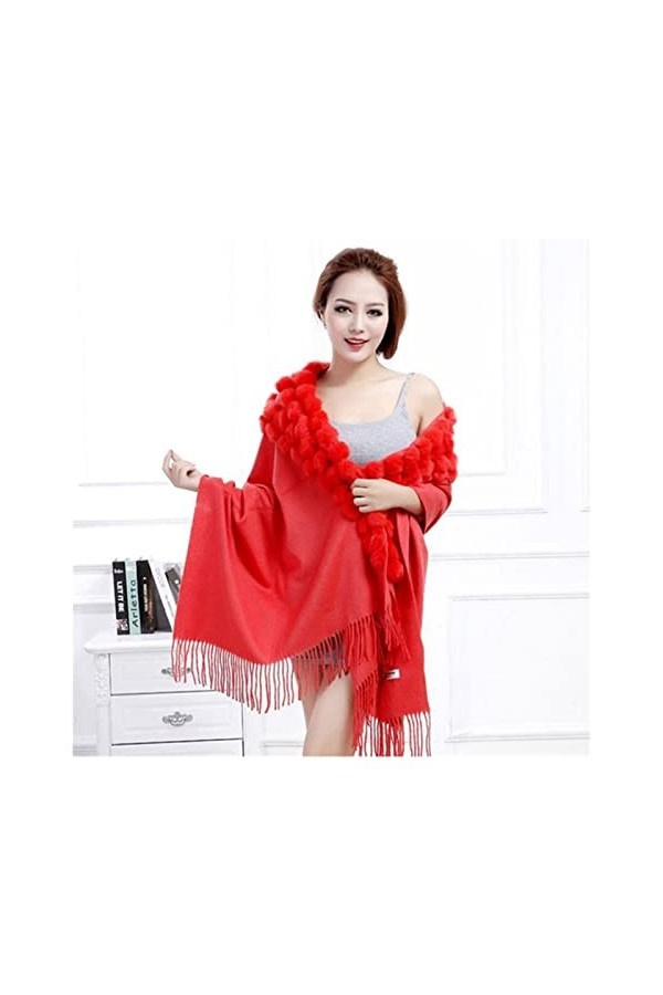 Foulard de Soie Femme, Écharpe Femmes Femmes Cachemire Pashmina Chaud Châle Doux Doux Écharpe Avec Glands Automne Printemps H