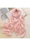 écharpe pour Femmes Rose Printemps Automne Soie Pure écharpe pour Femmes été climatiseur Chambre Long châle A, Taille Moyenn