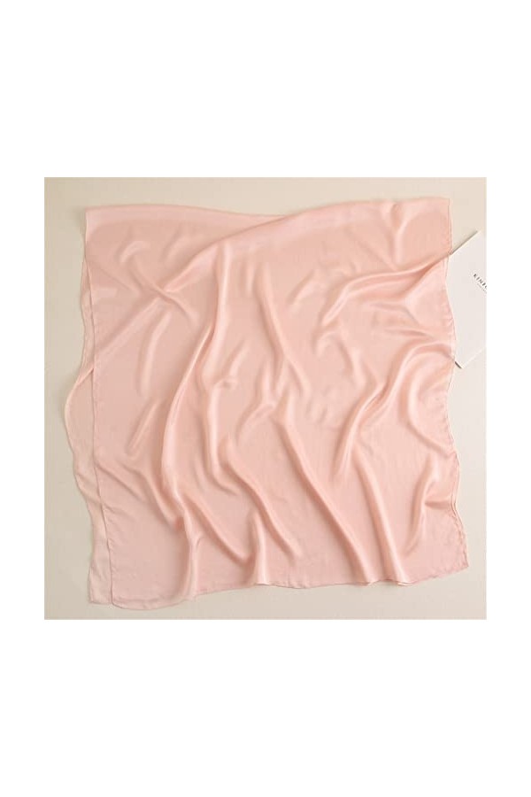 écharpe pour Femmes Rose Printemps Automne Soie Pure écharpe pour Femmes été climatiseur Chambre Long châle A, Taille Moyenn
