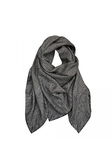 KIZQYN Echarpe Châle Écharpe généreuse en sergé de Soie Solide tissé Classique écharpe en Soie de mûrier châle écharpe Douce 