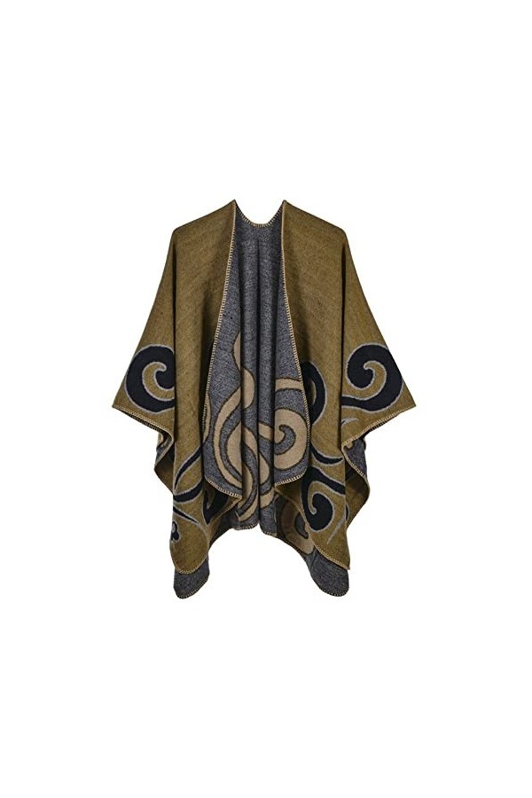 ZUHERA Mode femmes imprimé écharpe hiver chaud châle écharpe femmes tricoté chaud confortable doux épaissi couverture, 1,130 