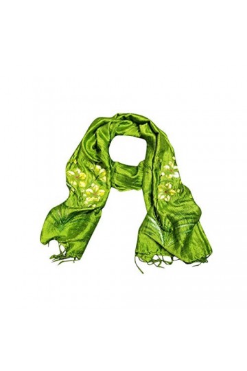 Interact China Écharpe Peinte à la Main Pour Femme Pure Soie 102