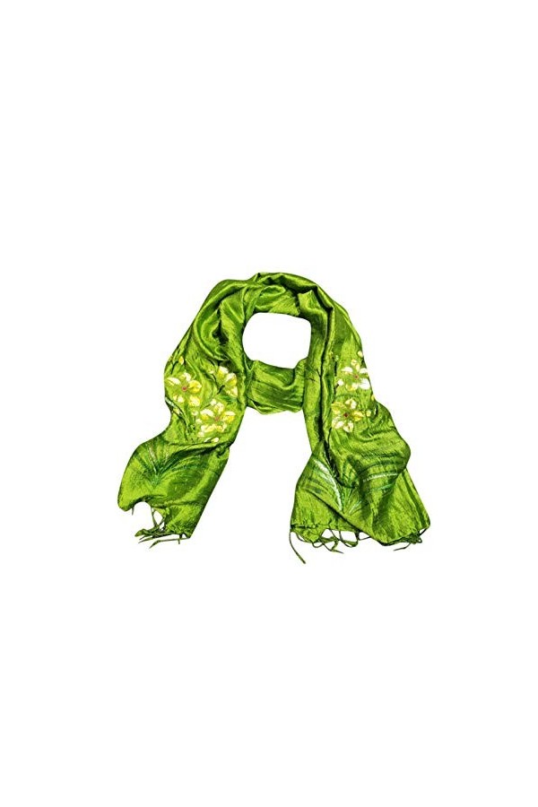 Interact China Écharpe Peinte à la Main Pour Femme Pure Soie 102