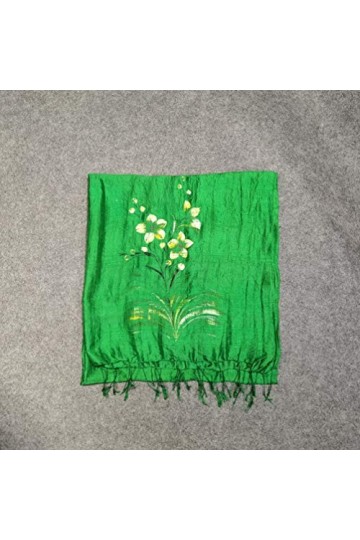 Interact China Écharpe Peinte à la Main Pour Femme Pure Soie 103