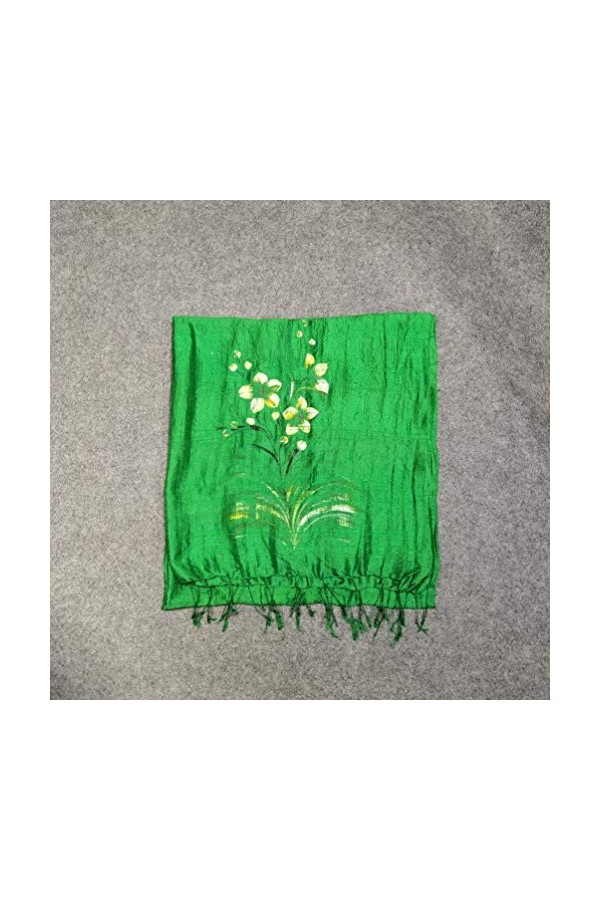 Interact China Écharpe Peinte à la Main Pour Femme Pure Soie 103