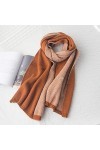 Tricoté Laine Chaude Écharpe Femmes Automne Et Hiver Épaississement Étudiant Broderie Bavoir Double Usage Color : D 