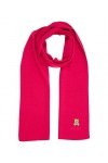 MOSCHINO femme Teddy écharpe en laine fuchsia