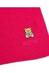MOSCHINO femme Teddy écharpe en laine fuchsia