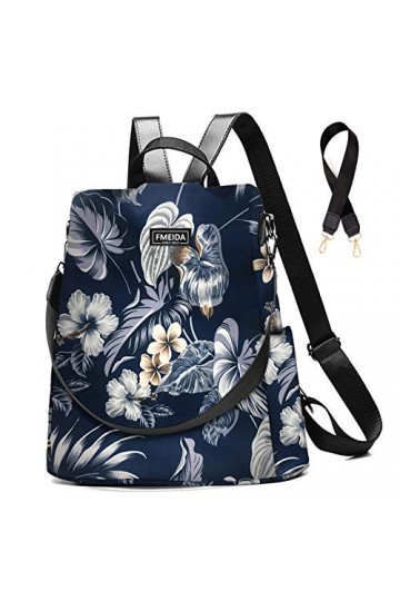 Fmeida Sac à Dos Sac a Main Femme Anti-vol Sac Cabaia Mini Imperméable Sac de Voyage en Nylon Sac Cabas 2 en 1 Sacs à Main Po