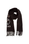 MOSCHINO femme Double question mark écharpe en laine nero