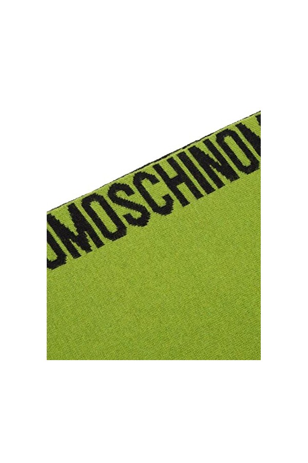 MOSCHINO femme écharpe en laine green
