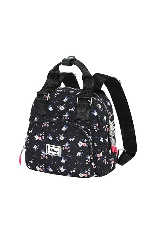 Disney Mickey Mouse Nature-Sac de Courses Shopping Bag, Noir