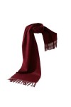 TZUFA Écharpe Pashmina de luxe unisexe pour femmes, couleur unie, chaude, épaisse et douce, longue, en cachemire, automne hiv
