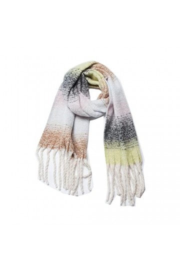 Écharpe pour Femme – Écharpe dhiver à la Mode pour Femme Écharpe à Carreaux Châles Épais en Cachemire Lady Gland Écharpes Ch