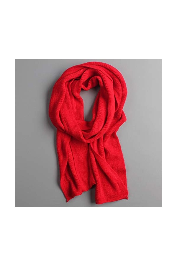 Samnuerly Écharpe pour Femme - Écharpe en Cachemire pour Femme Tricot Printemps Unisexe Épais Chaud Écharpes dhiver Longue T