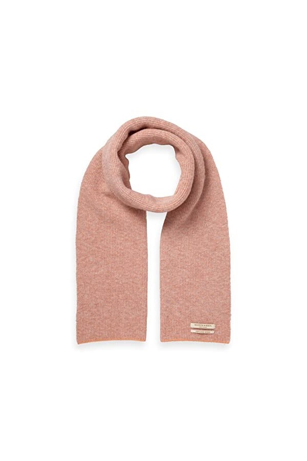 Scotch & Soda Lurex Knitted Scarf Pink Icing Mel