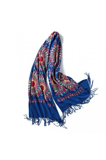 Écharpe pour femme - Écharpes brodées Écharpe en cachemire épais pour hommes Écharpe chaude et douce par temps froid pour lh