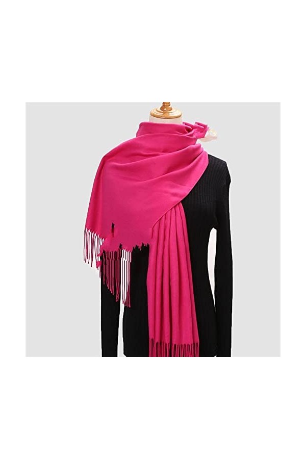 Écharpe Femme - Écharpes Écharpe Épaisse En Cachemire Pour Hommes Chaud Doux Temps Froid Écharpe Pour Lhiver Automne Avec Gl