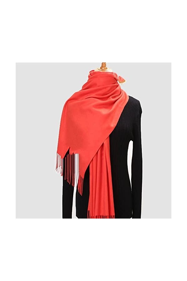 Écharpe Femme - Écharpes Écharpe Épaisse En Cachemire Pour Hommes Chaud Doux Temps Froid Écharpe Pour Lhiver Automne Avec Gl