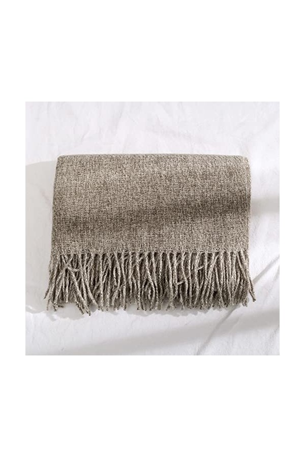 Samnuerly Écharpe Femme - Mode Hiver Long Doux Chaud Écharpes Dame avec Gland Chaud Doux Châles Wraps Écharpe en Cachemire, G