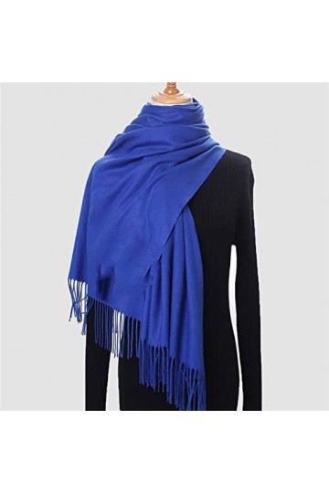 Écharpe Femme - Hiver Automne Longue Écharpe Femme Cachemire Classique Solide Pashmina Sentiment Châle Hiver Chaud Écharpes G