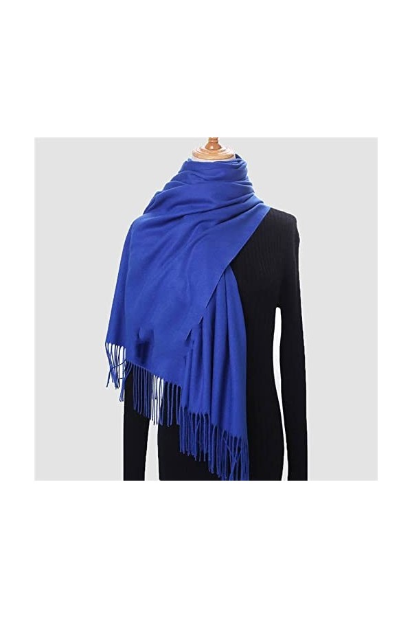 Écharpe Femme - Hiver Automne Longue Écharpe Femme Cachemire Classique Solide Pashmina Sentiment Châle Hiver Chaud Écharpes G