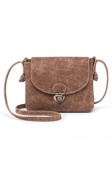 LaRechor Petit Sac Bandouliere Femme de Verrouillage Antivol, Sac a Main Femmes Sacoche Femme Bandoulière Rétro Pochette Télé