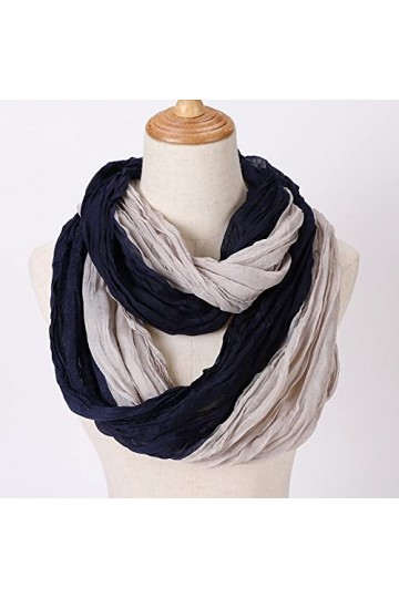 Samnuerly Écharpe pour Femme - Écharpe froissée pour Femme - Écharpe châle Longue et Chaude pour Femme