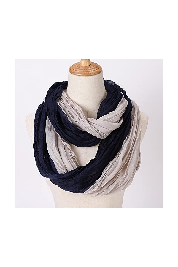 Samnuerly Écharpe pour Femme - Écharpe froissée pour Femme - Écharpe châle Longue et Chaude pour Femme