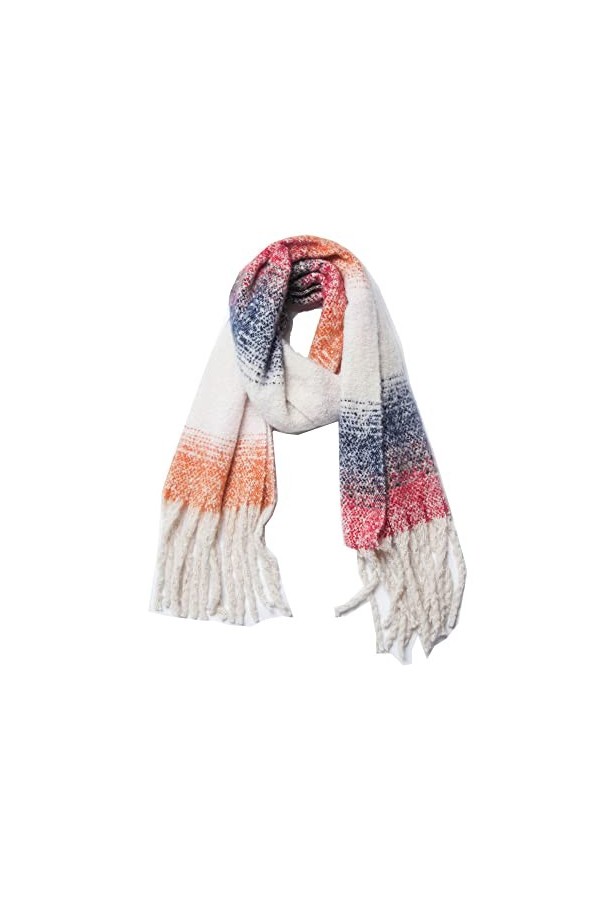 Écharpe pour femme – Écharpe longue et douce pour femme Écharpe à carreaux pour femme Châles épais en cachemire Lady Gland Éc