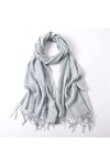 Écharpe pour femme - Châles minces solides Écharpes Écharpe en cachemire épais pour hommes Écharpe chaude et douce par temps 