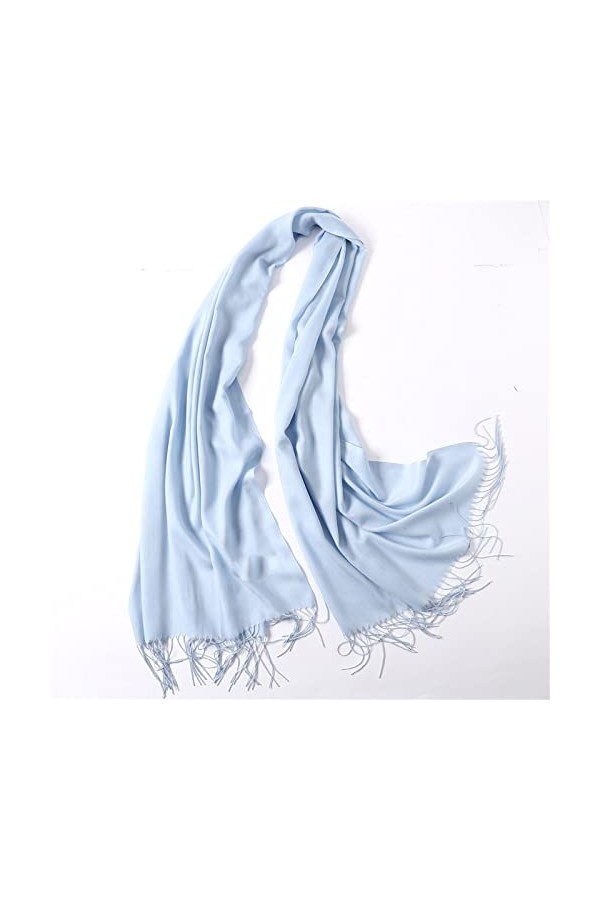 Écharpe pour femme - Châles minces solides Écharpes Écharpe en cachemire épais pour hommes Écharpe chaude et douce par temps 