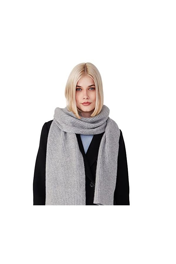 Style & Republic Écharpe pour femme en 100% cachemire | écharpe pour femmes nobles en cachemire le plus fin | Taille 196 x 28