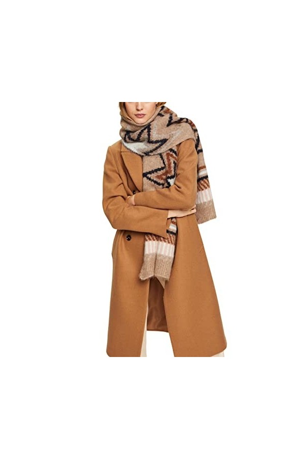 ESPRIT 112ea1q306 Écharpe Tendance, 290/beige Clair, Taille Unique Femme