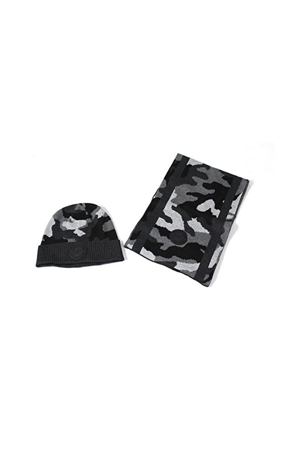 Michael Kors Ensemble écharpe et bonnet, gris, M