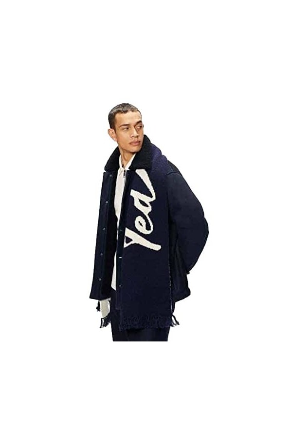 TED BAKER London – Écharpe en tricot de la marque Rodin Bleu marine