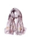 Écharpes Foulard en Soie pour Femmes Impression de Protection Solaire Gaze Section Mince Châle en Soie Gland Châle Long Embal