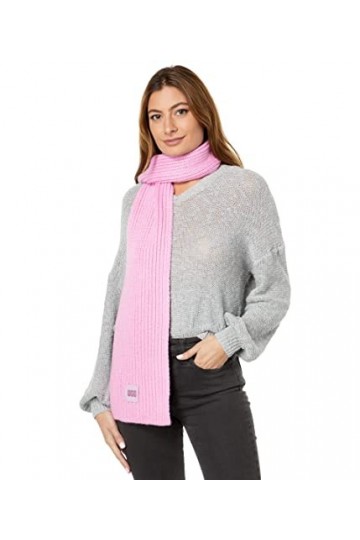 UGG Écharpe en tricot côtelé épais pour femme, rose quartz, taille unique