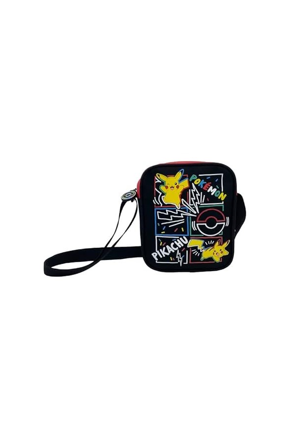 CYPBRANDS Pokémon Colorful Bandoulière, 31 Unisexe pour Enfants, Noir