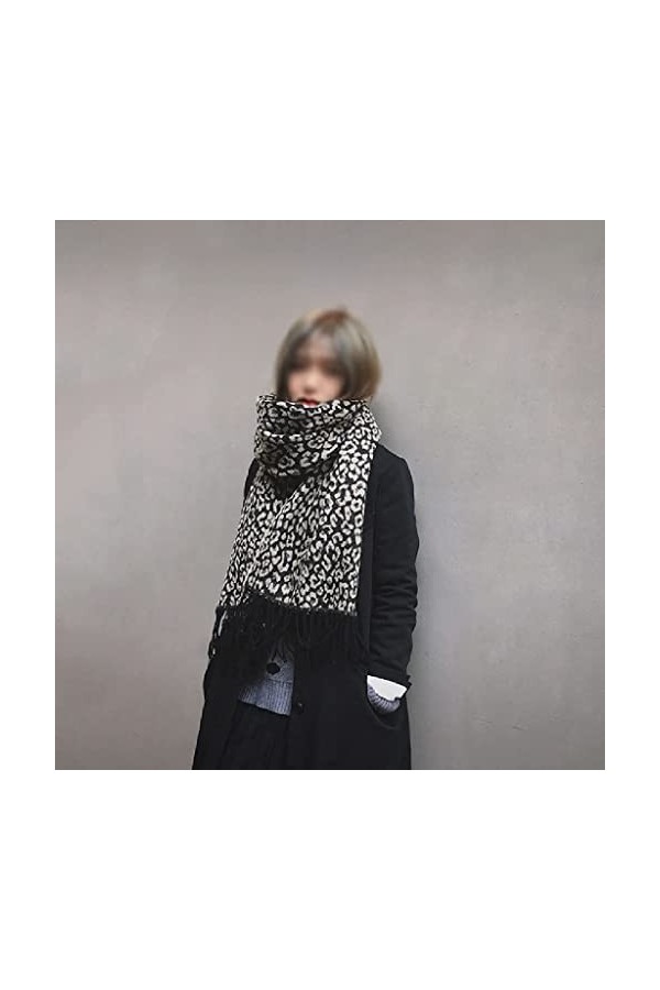 Femmes Hiver Chaud Châle Épaissie Écharpe Écharpe Femmes Châle Confortable Doux Décontracté Couleur : AS Show， Taille : 1956