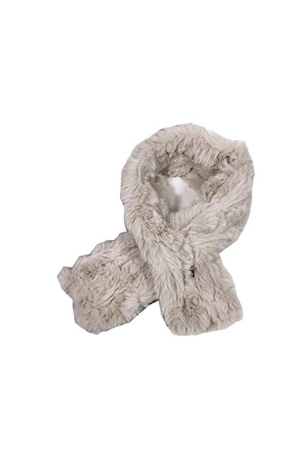 Femmes Wrap Col Bavoir Chaud Femme Hiver Col Croisé Écharpe Décoration Écharpe dhiver Col Écharpe Doux Chaud Color : Milk T