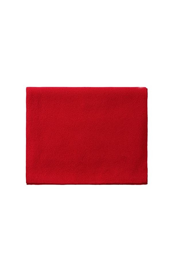 Écharpe en Soie, Écharpes de Couverture pour Femmes et Hommes Écharpe Rouge de Couleur Unie Laine Wraps Mode Féminine Chaude 