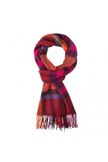 VCADEN Châle Écharpe Foulard Écharpe De Mode Femmes Écharpe dhiver Laine Frangée Écharpe Chaude À Carreaux Dames Châle Échar