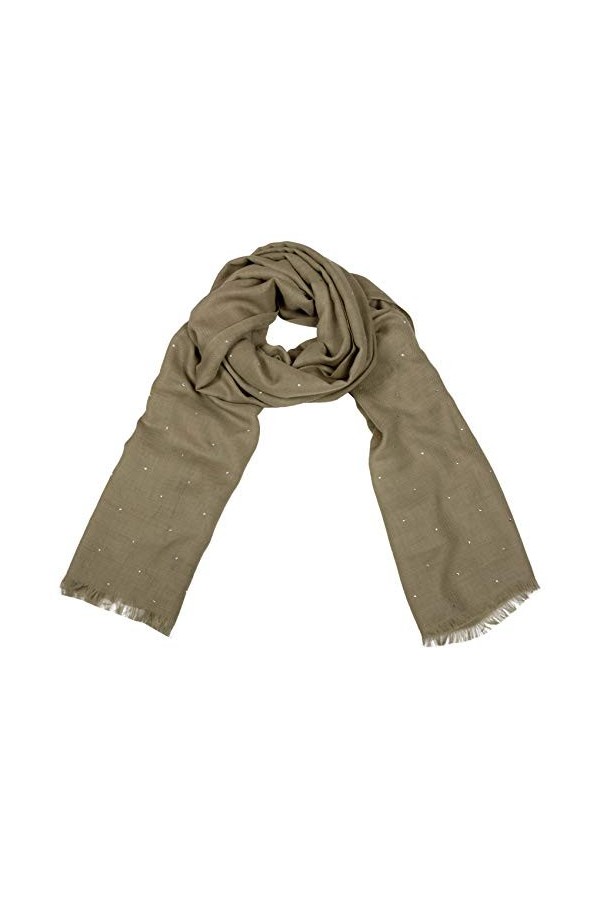 Shirin Sehan Tara Écharpe pour femme en coton avec strass