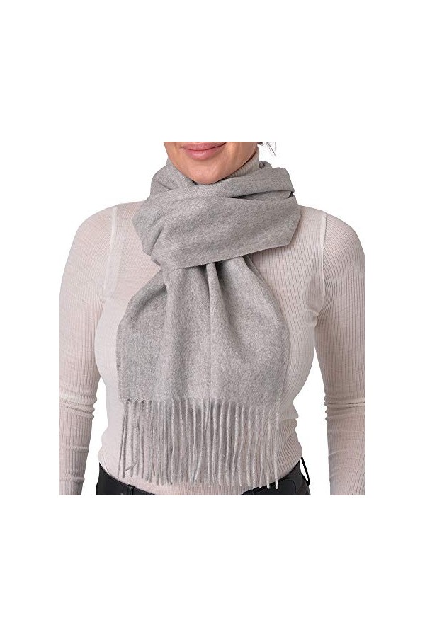 Pari De Luxe Écharpe douce et chaude 100 % cachemire dans de nombreuses couleurs – Écharpe élégante 100 % cachemire pour homm