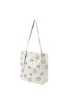 Sozakka Sac Fourre-tout en Velours Côtelé, Tote Bag Femme Chic, Sac Fourre Tout Bandouliere Toile, Sac Cabas Femme Tissu avec