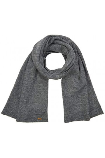 Barts Sintra Scarf Echarpe, Gris Dark Heather 0019 , Unique Taille Fabricant: UNI Femme